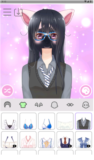 动漫女孩换装 点击查看大图